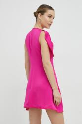 Victoria Beckham ruha rózsaszín, mini, egyenes - rózsaszín 34