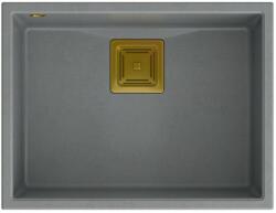 Quadron Chiuveta compozit sub blat Quadron Unique David 50 gri - auriu 55x42 cm (HQD5542U5-G1)