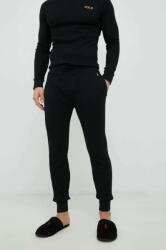 Ralph Lauren pizsama nadrág fekete, férfi, sima - fekete XXL