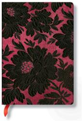 Paperblanks butikkönyv Black Dahlia midi vonalas (9781439729571)