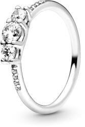 Pandora Csillogó három-köves gyűrű - 196242CZ-50 (196242CZ-50)