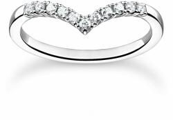 Thomas Sabo Fél szív formájú női ezüst gyűrű - TR2394-051-14-52 (TR2394-051-14-52)
