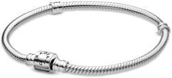 Pandora Moments hengerkapcsos ezüst kígyólánc karkötő - 598816C00-16 (598816C00-16)