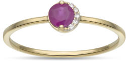 Arany ékszer Juta Női arany gyűrű gyémánttal és rubinnal - JTIG-0637 (JTIG-0637)