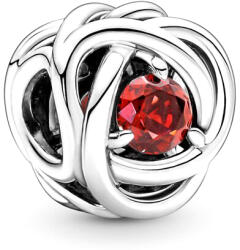 Pandora Moments Piros örökkévalóság kör ezüst charm - 790065C01 (790065C01)