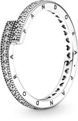 Pandora Szikrázó átlapolt ezüst gyűrű - 199491C01-48 (199491C01-48)