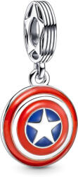 Pandora Moments Marvel Bosszúállók Amerika Kapitány pajzsa ezüst charm - 790780C01 (790780C01)