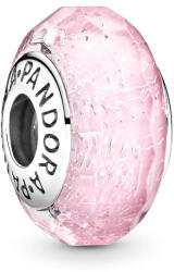 Pandora Moments Rózsaszín csillámló ezüst charm - 791650 (791650)