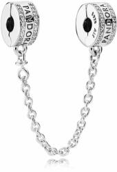 Pandora Moments Logó klip charmos ezüst biztonsági lánc - 792057CZ-04 (792057CZ-04)