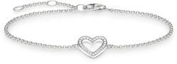 Thomas Sabo női ezüst kivágott szív cirkóniával karkötő - A1553-051-14-L19, 5v (A1553-051-14-L19,5v)