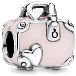 Pandora Moments Rózsaszín bőrönd ezüst charm - 798063EN124 (798063EN124)