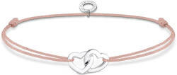 Thomas Sabo Drapp textil karkötő ezüst dupla szívvel - LS121-173-19-L20V (LS121-173-19-L20V)