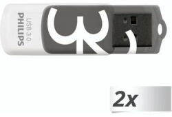 Philips Vivid Edition Shadow Grey 32GB USB 3.0 2-Pack (FM32FD00D/00) Memory stick