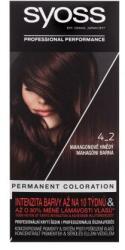 Syoss Permanent Coloration vopsea de păr 50 ml pentru femei 4-2 Mahogany Brown
