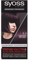 Syoss Permanent Coloration vopsea de păr 50 ml pentru femei 3-3 Dark Violet