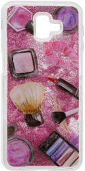 Lemontti Husa Protectie Spate Lemontti Liquid Sand Makeup Glitter pentru Samsung Galaxy J6 Plus (LEMLIQSJ6PMG)
