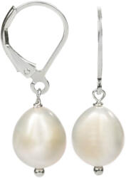 JwL Luxury Pearls Fehér igazgyönngyel díszített ezüst fülbevaló JL0148