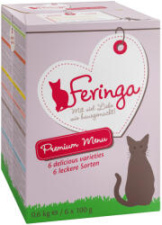 Feringa 6x100g Feringa tálcás nedves macskatáp-- Vegyes csomag II. (6 fajtával)