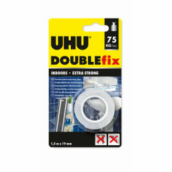 UHU Double Fix - kétoldalas ragasztószalg - 19 mm x 1, 5 m (U46855) - tipparuhaz