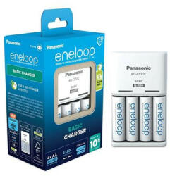 Panasonic Elemtöltő, AA/AAA, 4x2000 mAh AA, PANASONIC "Eneloop (ELTL07) - onlinepapirbolt