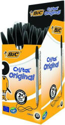 BIC Golyóstoll, 0, 32 mm, kupakos, BIC "Cristal Original", fekete (BC8373639) - onlinepapirbolt