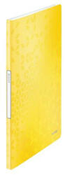 LEITZ Bemutatómappa, 20 zsebes, A4, LEITZ "Wow", sárga (E46310016) - onlinepapirbolt