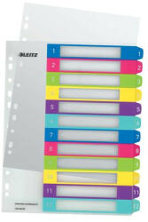 LEITZ Regiszter, műanyag, A4 Maxi, 1-12, LEITZ "Wow (E12440000) - onlinepapirbolt