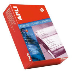 APLI Etikett, mátrixnyomtatókhoz, 1 pályás, 127x48, 7 mm, APLI, 3000 etikett/csomag (LCA011) - onlinepapirbolt