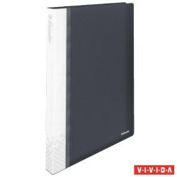 ESSELTE Bemutatómappa, 40 zsebes, A4, kemény borító, ESSELTE "Vivida", fekete (E623988)