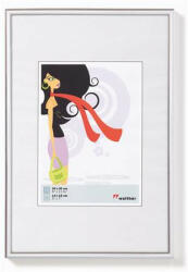 Képkeret, műanyag, 21x29, 7 cm, "New Lifestyle" ezüst (DKL014) - onlinepapirbolt