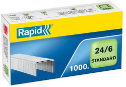 RAPID Tűzőkapocs, 24/6, horganyzott, RAPID "Standard (E24855600) - onlinepapirbolt