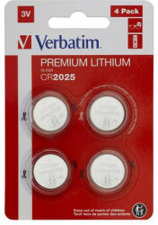 Verbatim Gombelem, CR2025, 4 db, VERBATIM "Premium (VECR20254) - onlinepapirbolt