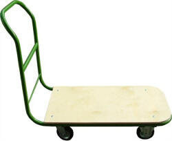 Szállítókocsi, kézi, 200 kg teherbírás, zöld-barna (CSKMEAS) - onlinepapirbolt