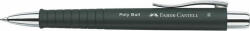 Faber-Castell Golyóstoll, 0, 7 mm, nyomógombos tolltest, fekete tolltest, FABER-CASTELL "Poly Ball", kék (TFC241199) - onlinepapirbolt