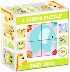 Dohány Mix Puzzle cu cuburi, 4 piese - Animale sălbatice (599) Puzzle