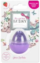 Lukky Lukky: Balsam de buze cu sclipici și aromă de căpșuni - violet (T16141)