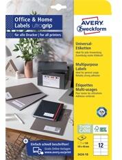AVERY 3424-10 105x48mm 120db-os fehér univerzális etikett (3424-10) - bestbyte