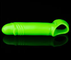 Ouch! Glow in the Dark Smooth Stretchy Penis Sleeve Inel pentru penis