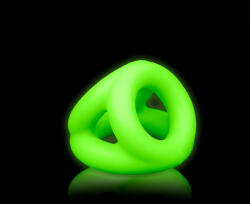 Ouch! Glow in the Dark Cock Ring & Ball Strap 732 Inel pentru penis