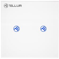  Intrerupator Dublu Wi-Fi cu Touch din Sticla Tellur, SS2N, 2 Porturi