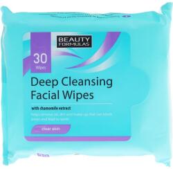 Beauty Formulas Șervețele demachiante pentru față - Beauty Formulas Deep Cleansing Facial Wipes 30 buc