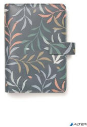 FILOFAX Kalendárium, gyűrűs, betétlapokkal, personal méret, FILOFAX "Botanical", sötétkék (FX-022645) - alter