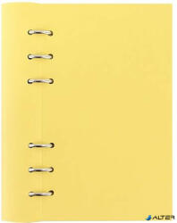 FILOFAX Tervező, naptár és füzet betéttel, A5, FILOFAX "Clipbook Classic Pastel", pasztellsárga (FX-145000)