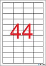 APLI Etikett, 48, 5x25, 4 mm, poliészter, időjárásálló, matt, APLI, áttetsző, 880 etikett/csomag (01223) - alter