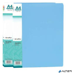 FlexOffice Villámzáras mappa, PP, A4, FLEXOFFICE 'FO-CF02', kék (FO-CF02)