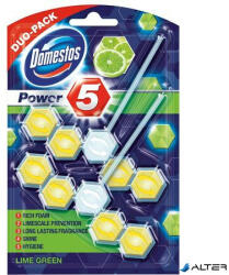 Domestos WC frissítő blokk, 2 db-os, DOMESTOS "Power 5", lime (64388844/69639808) - alter