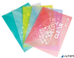 FLEXOFFICE Irattartó tasak, A4, PP, patentos, 180 mikron, FLEXOFFICE "FO-CBF05", vegyes színek (FO-CBF05SZIN) - alter