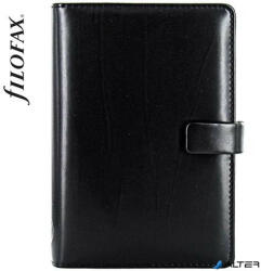 FILOFAX Kalendárium, gyűrűs, betétlapokkal, personal méret, FILOFAX 'Metropol', fekete (FX-026902)