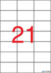APLI Etikett, univerzális, 70x42, 4 mm, APLI, 2100 etikett/csomag (1276/3136) - alter