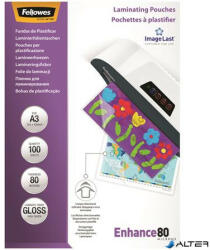 Fellowes Meleglamináló fólia, 80 mikron, A3, fényes, 100 db, FELLOWES (5306207) - alter